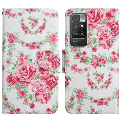 Painted Pattern Flip Leather Phone Case, For Xiaomi Redmi 10