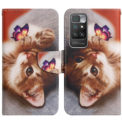 Painted Pattern Flip Leather Phone Case, For Xiaomi Redmi 10