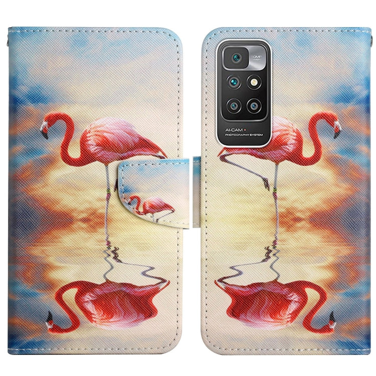 Painted Pattern Flip Leather Phone Case, For Xiaomi Redmi 10