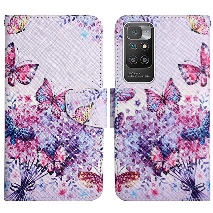 Painted Pattern Flip Leather Phone Case, For Xiaomi Redmi 10