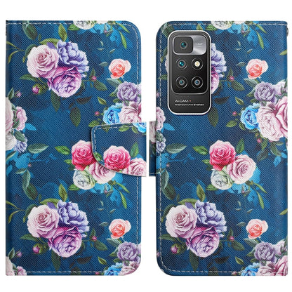 Painted Pattern Flip Leather Phone Case, For Xiaomi Redmi 10