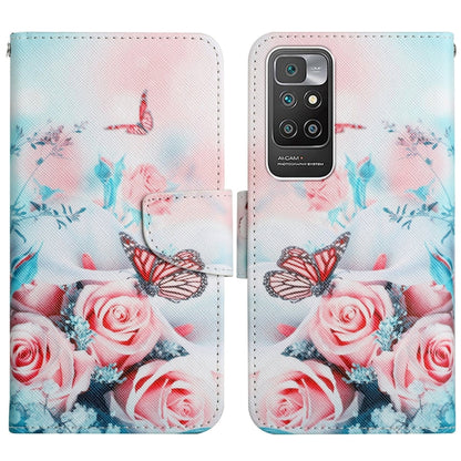 Painted Pattern Flip Leather Phone Case, For Xiaomi Redmi 10