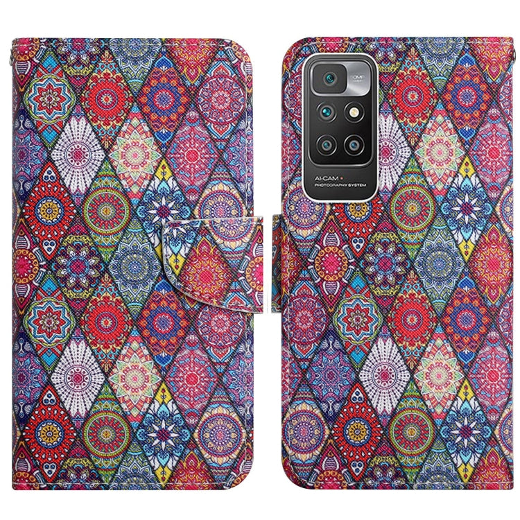 Painted Pattern Flip Leather Phone Case, For Xiaomi Redmi 10