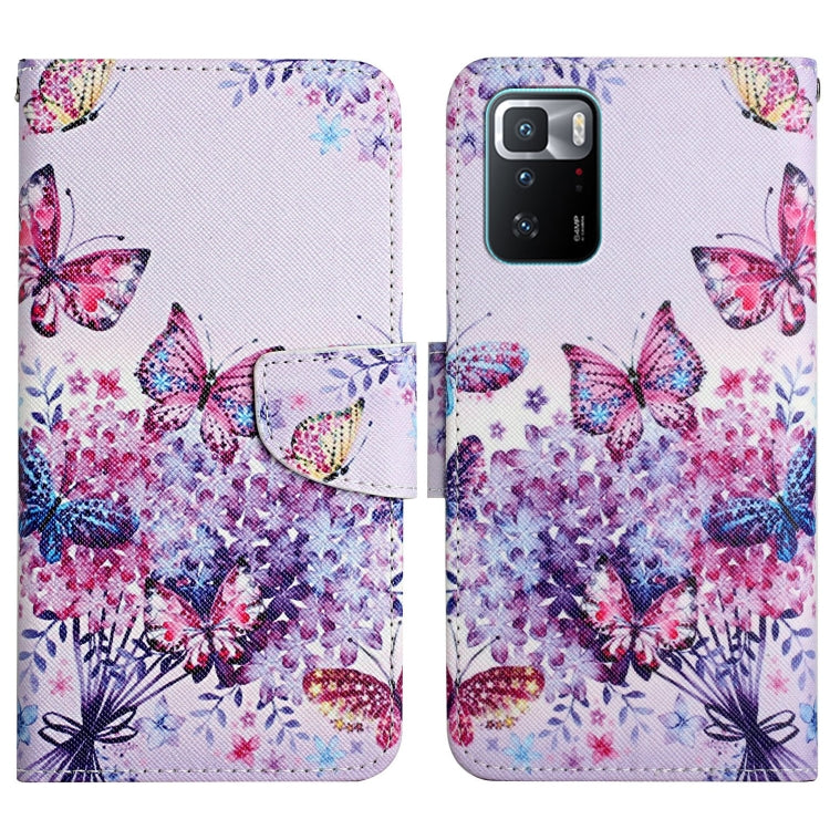 Painted Pattern Flip Leather Phone Case, For Xiaomi Redmi Note 10 Pro 5G