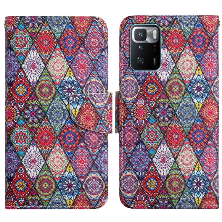 Painted Pattern Flip Leather Phone Case, For Xiaomi Redmi Note 10 Pro 5G