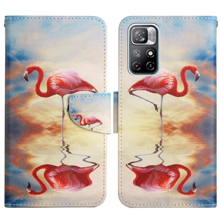 Painted Pattern Flip Leather Phone Case, For Xiaomi Redmi Note 11 5G China