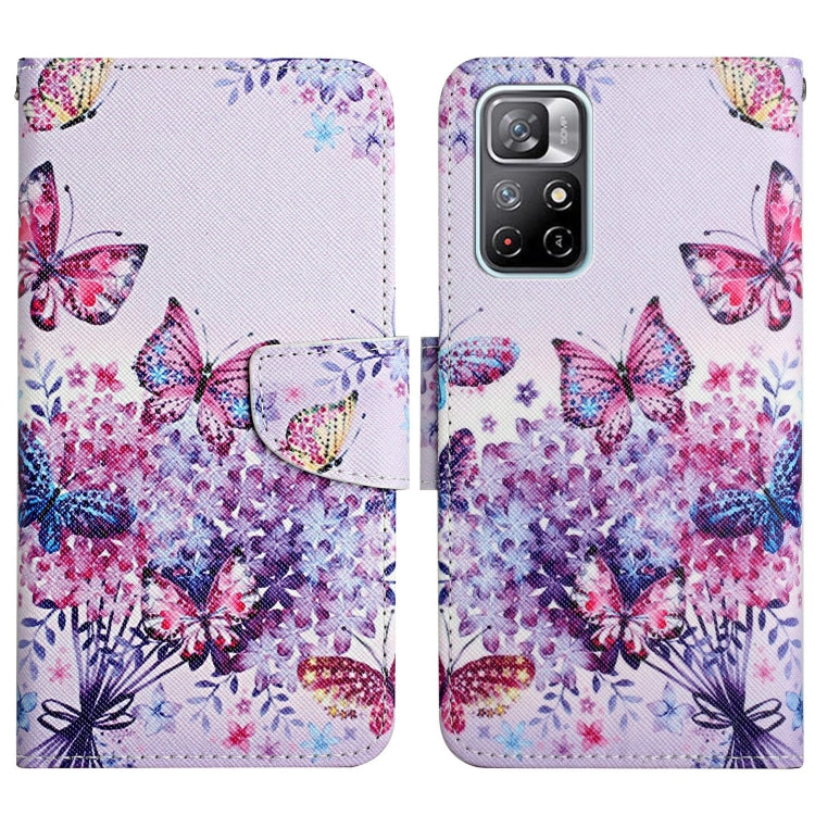 Painted Pattern Flip Leather Phone Case, For Xiaomi Redmi Note 11 5G China
