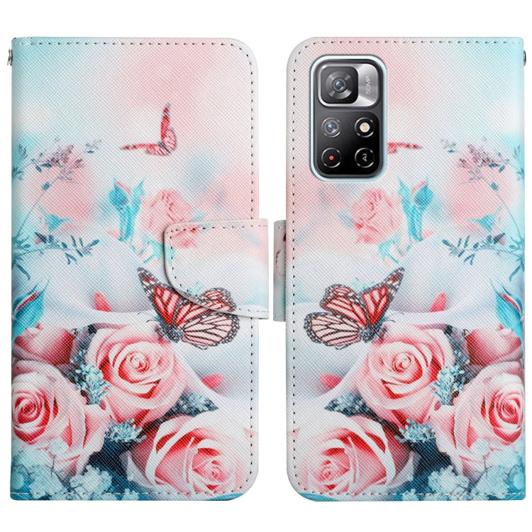 Painted Pattern Flip Leather Phone Case, For Xiaomi Redmi Note 11 5G China