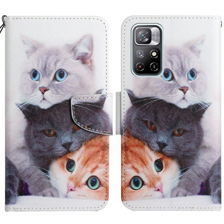 Painted Pattern Flip Leather Phone Case, For Xiaomi Redmi Note 11 5G China
