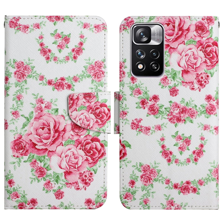 Painted Pattern Flip Leather Phone Case, For Xiaomi Redmi Note 11 Pro 5G China