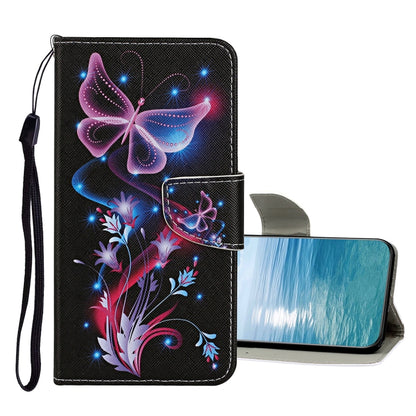 Colored Drawing Pattern Flip Leather Case, For Xiaomi Redmi Note 11 4G