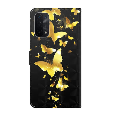 3D Painting Pattern Flip Leather Phone Case, For OPPO A54 5G / A74 5G, For OPPO A74 4G