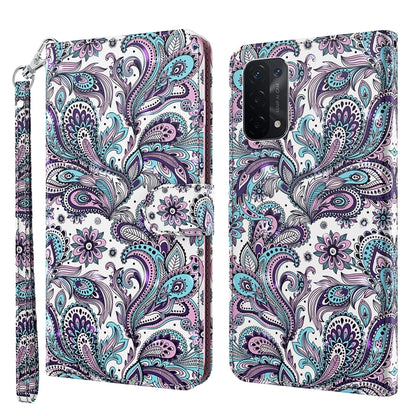 3D Painting Pattern Flip Leather Phone Case, For OPPO A54 5G / A74 5G, For OPPO A74 4G
