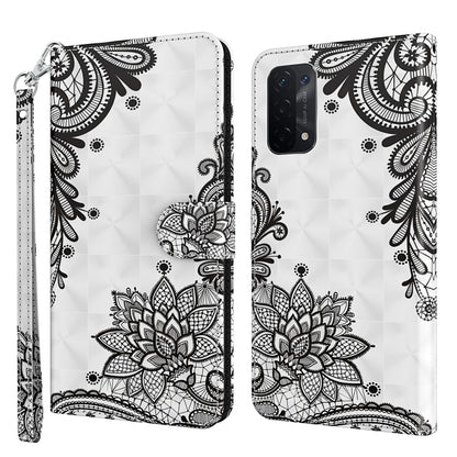 3D Painting Pattern Flip Leather Phone Case, For OPPO A54 5G / A74 5G, For OPPO A74 4G