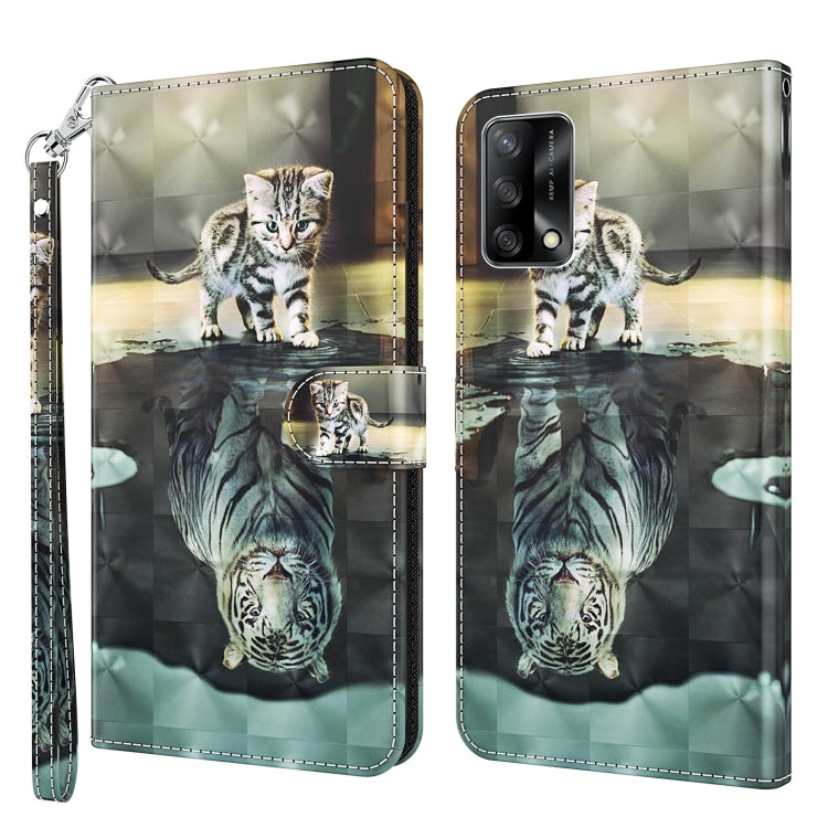 3D Painting Pattern Flip Leather Phone Case, For OPPO A54 5G / A74 5G, For OPPO A74 4G
