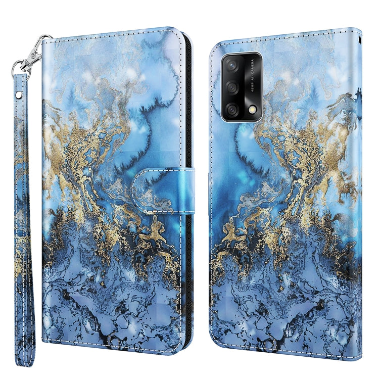 3D Painting Pattern Flip Leather Phone Case, For OPPO A54 5G / A74 5G, For OPPO A74 4G