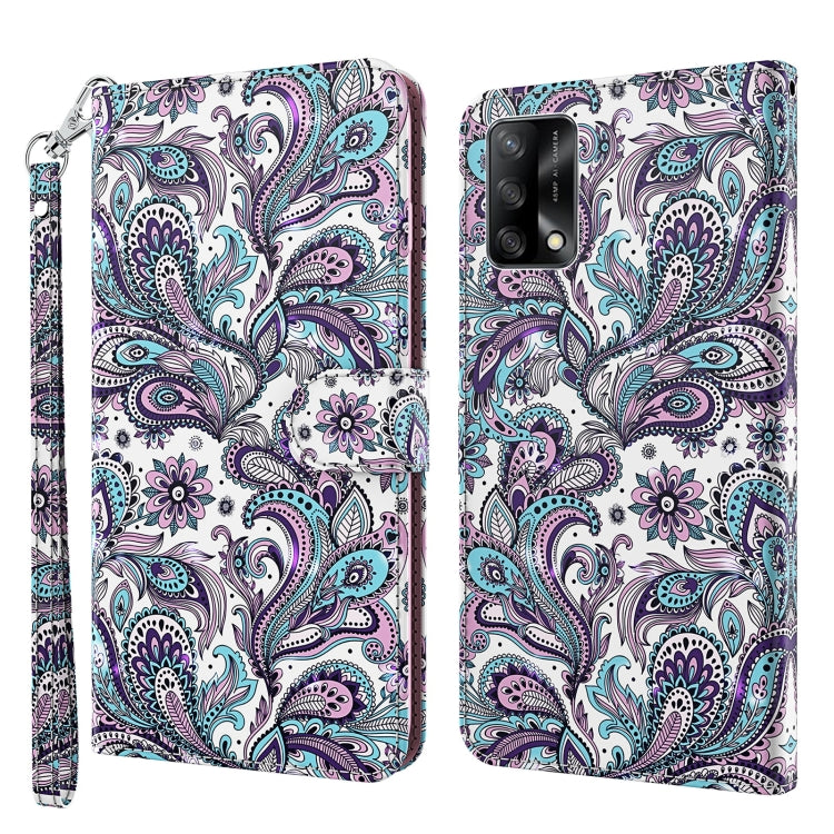 3D Painting Pattern Flip Leather Phone Case, For OPPO A54 5G / A74 5G, For OPPO A74 4G