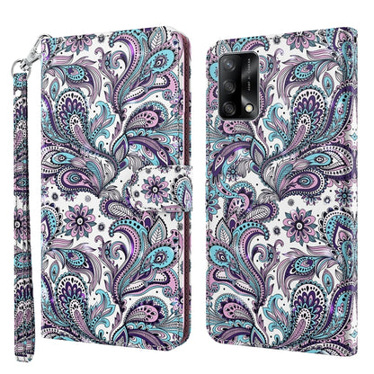 3D Painting Pattern Flip Leather Phone Case, For OPPO A54 5G / A74 5G, For OPPO A74 4G