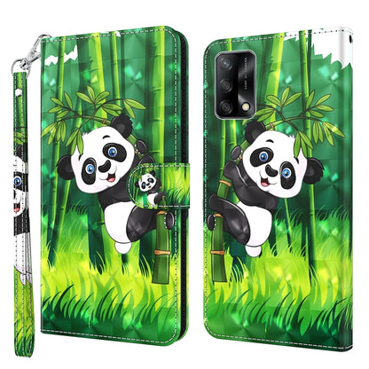 3D Painting Pattern Flip Leather Phone Case, For OPPO A54 5G / A74 5G, For OPPO A74 4G
