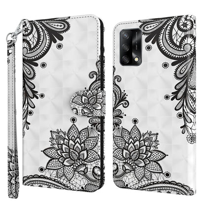 3D Painting Pattern Flip Leather Phone Case, For OPPO A54 5G / A74 5G, For OPPO A74 4G