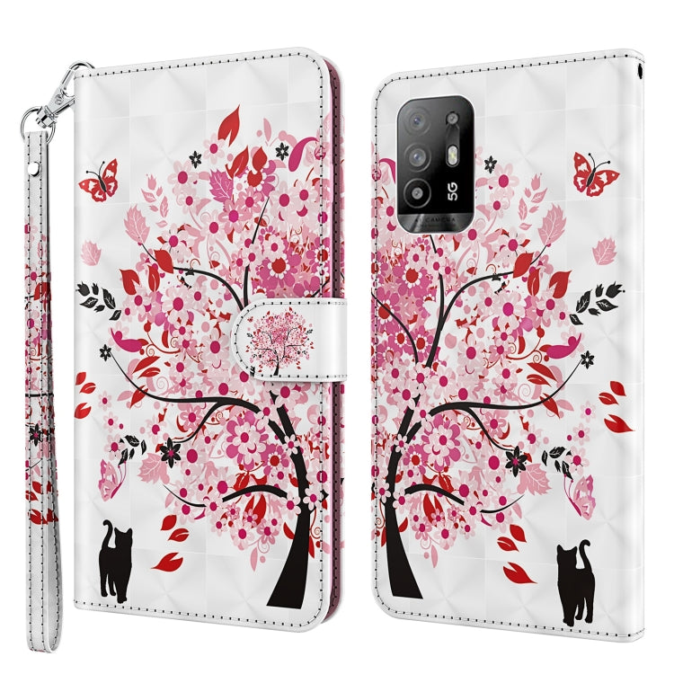 3D Painting Pattern Flip Leather Phone Case, For OPPO A94 5G / A95 5G, For OnePlus Nord N20 5G / OPPO A96 5G
