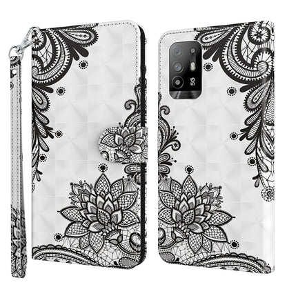 3D Painting Pattern Flip Leather Phone Case, For OPPO A94 5G / A95 5G, For OnePlus Nord N20 5G / OPPO A96 5G