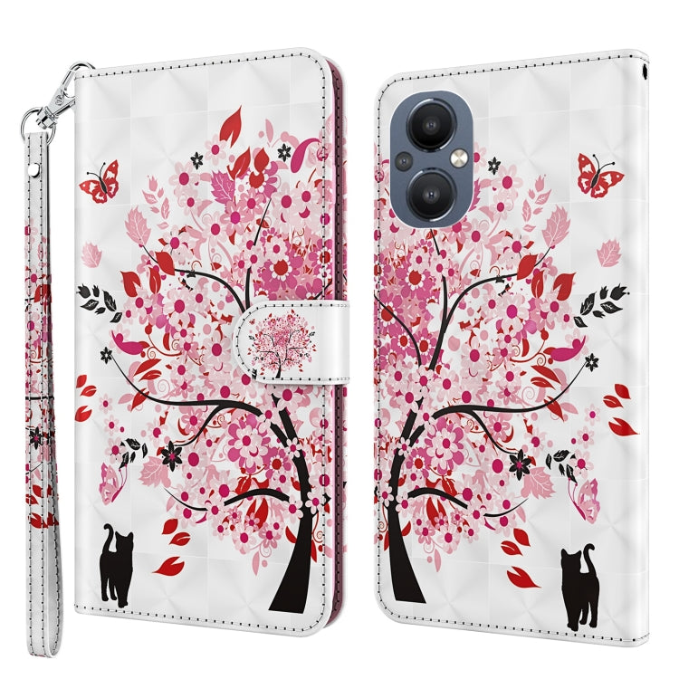 3D Painting Pattern Flip Leather Phone Case, For OPPO A94 5G / A95 5G, For OnePlus Nord N20 5G / OPPO A96 5G