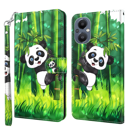 3D Painting Pattern Flip Leather Phone Case, For OPPO A94 5G / A95 5G, For OnePlus Nord N20 5G / OPPO A96 5G