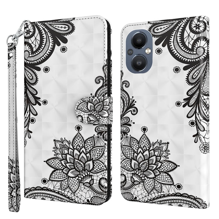 3D Painting Pattern Flip Leather Phone Case, For OPPO A94 5G / A95 5G, For OnePlus Nord N20 5G / OPPO A96 5G