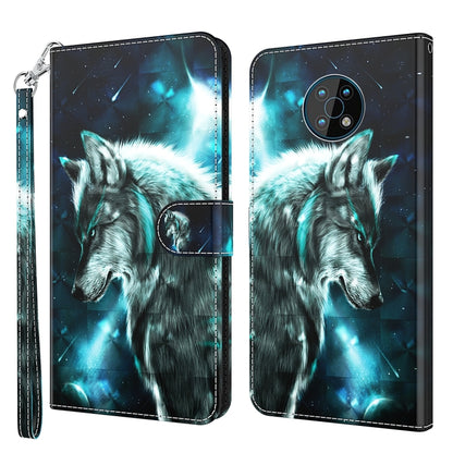 3D Painting Pattern Flip Leather Phone Case, For Motorola Moto G200 5G / Edge S30, For Nokia G50