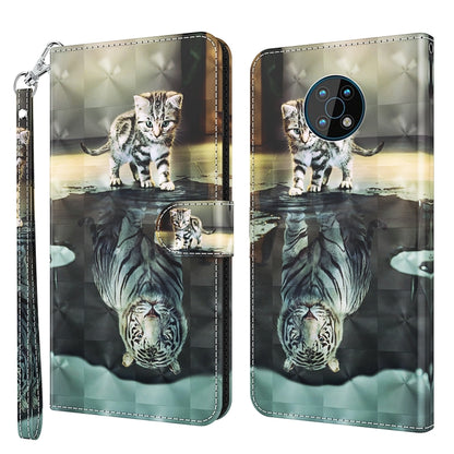 3D Painting Pattern Flip Leather Phone Case, For Motorola Moto G200 5G / Edge S30, For Nokia G50