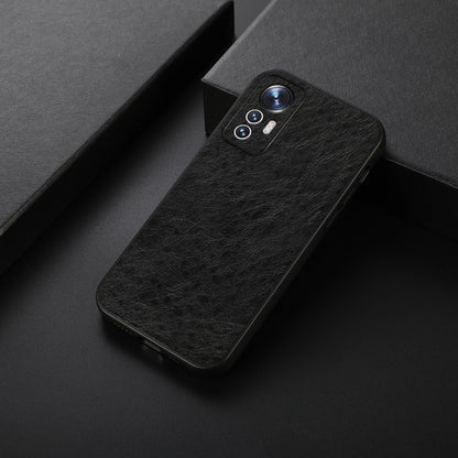 Accurate Hole Crazy Horse Texture PU Phone Case, For Xiaomi Mi 12 Lite