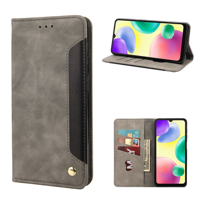 Skin Feel Splicing Leather Phone Case, For Xiaomi Redmi 10A, For Xiaomi Redmi 10C, For Samsung Galaxy M23 5G, For Samsung Galaxy M53 5G