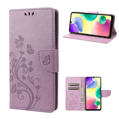 Butterfly Flower Pattern Flip Leather Phone Case, For Xiaomi Redmi 10A, For Xiaomi Redmi 10C, For Samsung Galaxy M23 5G