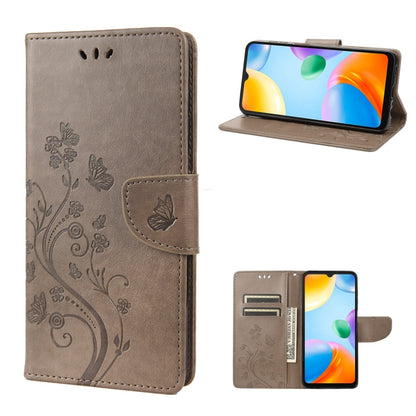 Butterfly Flower Pattern Flip Leather Phone Case, For Xiaomi Redmi 10A, For Xiaomi Redmi 10C, For Samsung Galaxy M23 5G