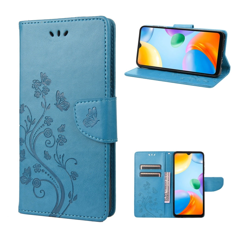 Butterfly Flower Pattern Flip Leather Phone Case, For Xiaomi Redmi 10A, For Xiaomi Redmi 10C, For Samsung Galaxy M23 5G