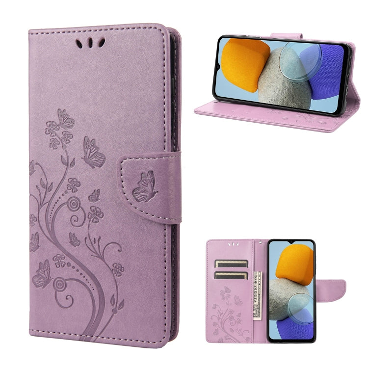 Butterfly Flower Pattern Flip Leather Phone Case, For Xiaomi Redmi 10A, For Xiaomi Redmi 10C, For Samsung Galaxy M23 5G