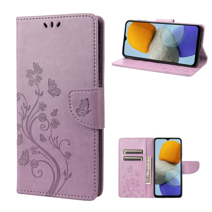 Butterfly Flower Pattern Flip Leather Phone Case, For Xiaomi Redmi 10A, For Xiaomi Redmi 10C, For Samsung Galaxy M23 5G