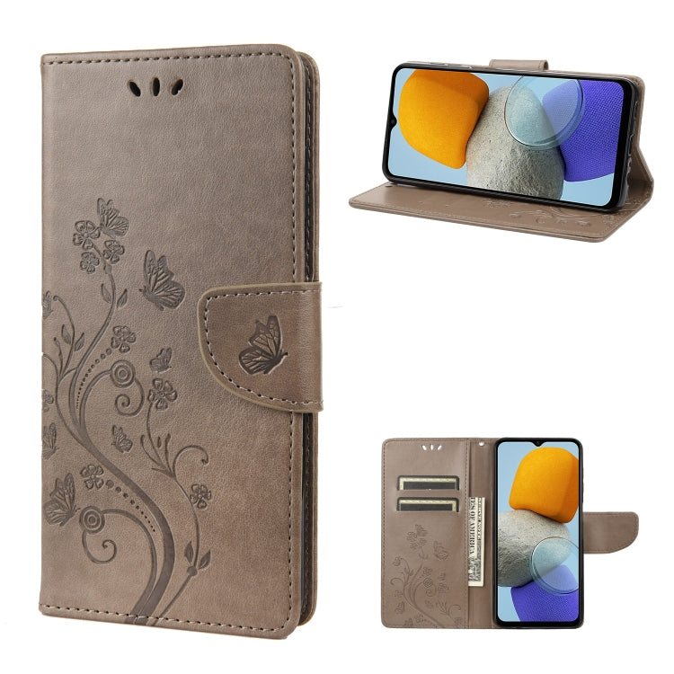Butterfly Flower Pattern Flip Leather Phone Case, For Xiaomi Redmi 10A, For Xiaomi Redmi 10C, For Samsung Galaxy M23 5G