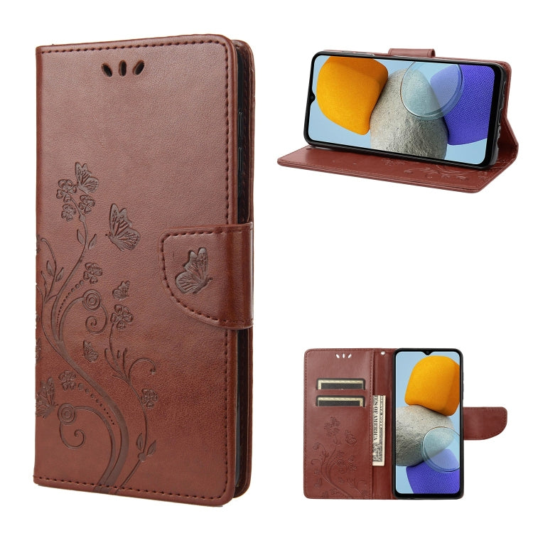 Butterfly Flower Pattern Flip Leather Phone Case, For Xiaomi Redmi 10A, For Xiaomi Redmi 10C, For Samsung Galaxy M23 5G