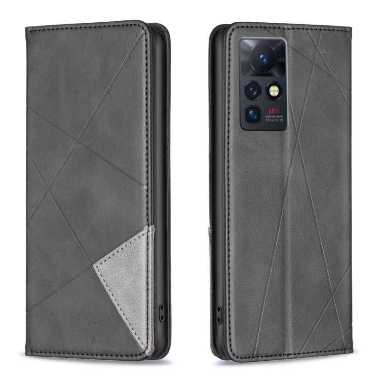 Prismatic Invisible Magnetic Leather Phone Case, For Infinix Zero X / X Pro