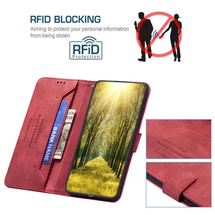 Magnetic Buckle RFID Flip Leather Phone Case, For OnePlus Nord N200 5G
