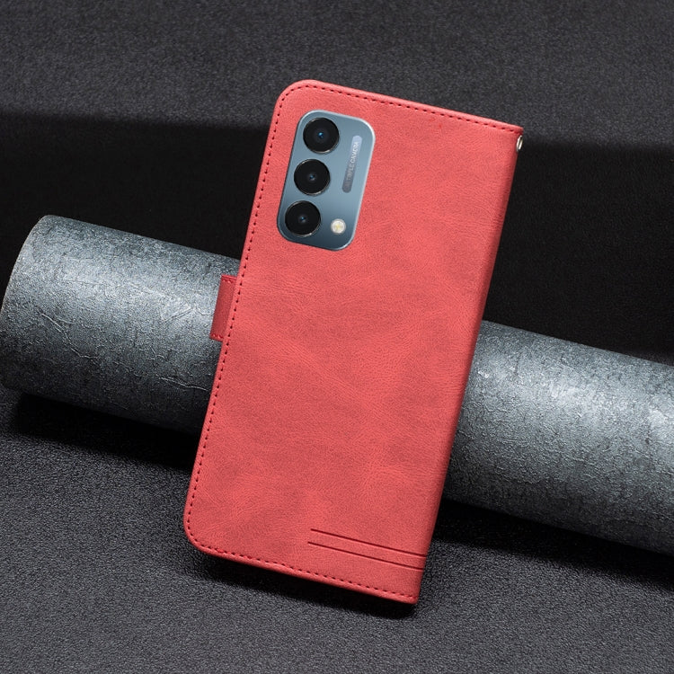 Magnetic Buckle RFID Flip Leather Phone Case, For OnePlus Nord N200 5G