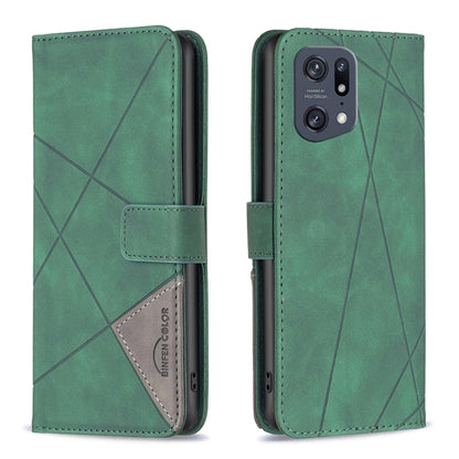BF05 Magnetic Buckle Rhombus Texture Leather Phone Case, For OnePlus Nord N200 5G, For OPPO Find X5 Pro, For OPPO Reno7 5G Global, For Infinix Zero X Neo