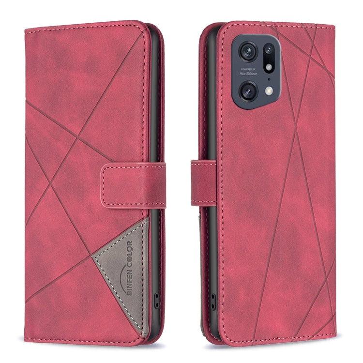 BF05 Magnetic Buckle Rhombus Texture Leather Phone Case, For OnePlus Nord N200 5G, For OPPO Find X5 Pro, For OPPO Reno7 5G Global, For Infinix Zero X Neo