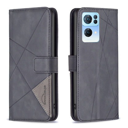 BF05 Magnetic Buckle Rhombus Texture Leather Phone Case, For OnePlus Nord N200 5G, For OPPO Find X5 Pro, For OPPO Reno7 5G Global, For Infinix Zero X Neo