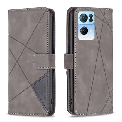 BF05 Magnetic Buckle Rhombus Texture Leather Phone Case, For OnePlus Nord N200 5G, For OPPO Find X5 Pro, For OPPO Reno7 5G Global, For Infinix Zero X Neo