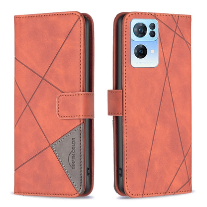 BF05 Magnetic Buckle Rhombus Texture Leather Phone Case, For OnePlus Nord N200 5G, For OPPO Find X5 Pro, For OPPO Reno7 5G Global, For Infinix Zero X Neo