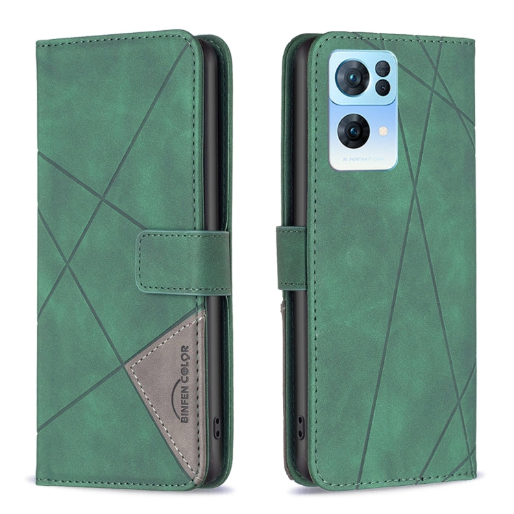 BF05 Magnetic Buckle Rhombus Texture Leather Phone Case, For OnePlus Nord N200 5G, For OPPO Find X5 Pro, For OPPO Reno7 5G Global, For Infinix Zero X Neo