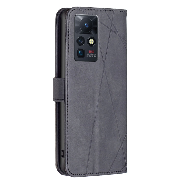 BF05 Magnetic Buckle Rhombus Texture Leather Phone Case, For Infinix Zero X / X Pro
